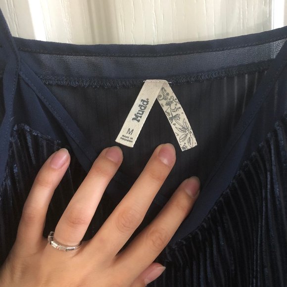 Mudd Ribbed Velvet Strappy Dress - Picture 3 of 5